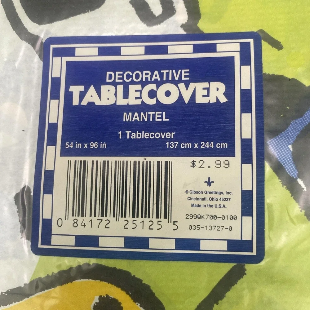 Vintage Gibson Tamagotchi Tablecover Birthday Party 54